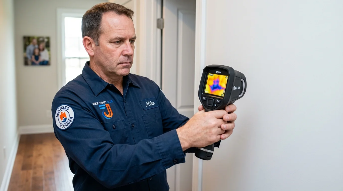 Thermal imaging leak detection by Johns Plumbing LLC in Gates Mills